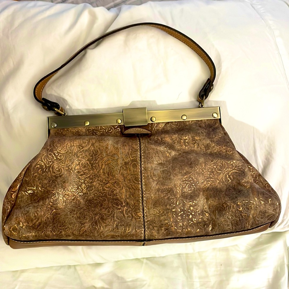 Patricia Nash leather metallic purse. Perfect condition.